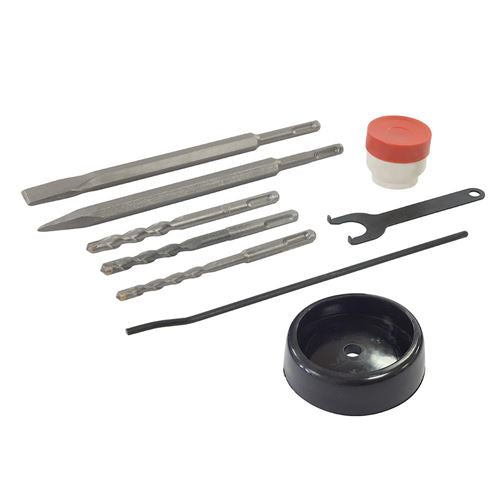 Marteau perforateur burineur SDS-Plus Silverline 850W 3,5J avec accessoires dans une malle